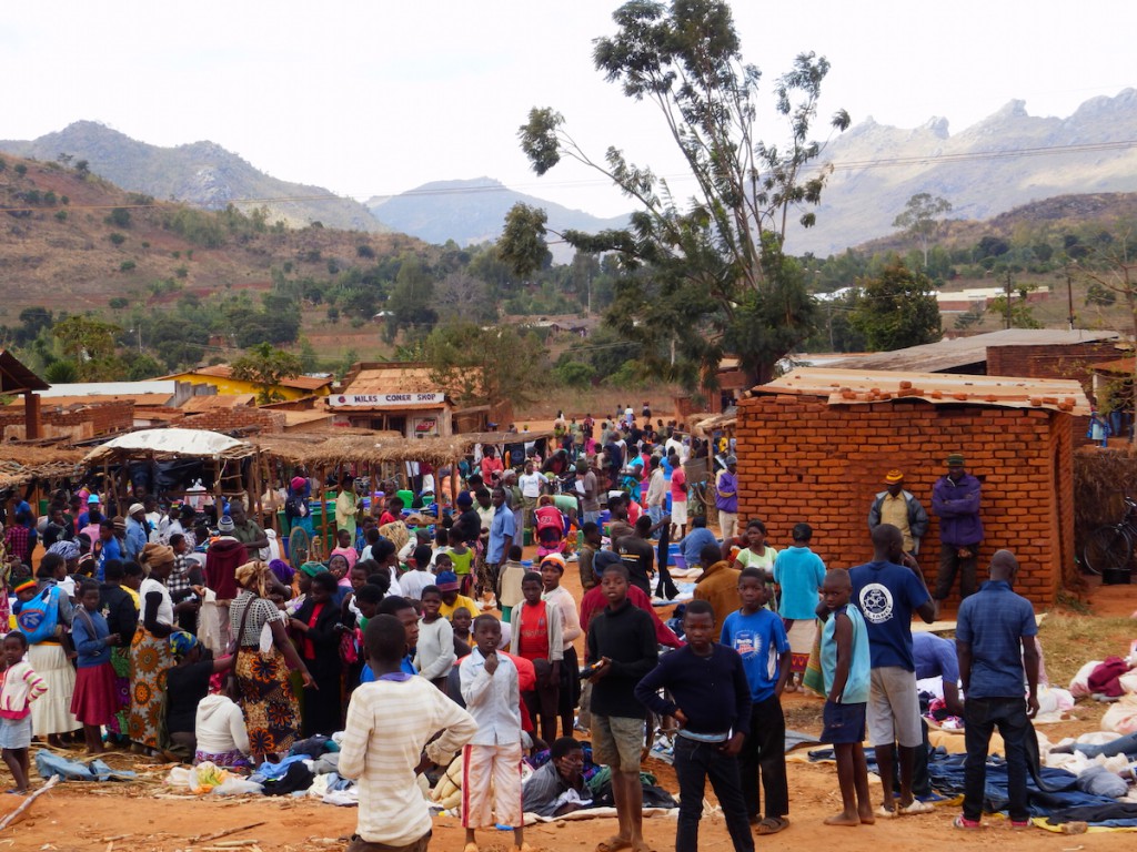 One of the market going through