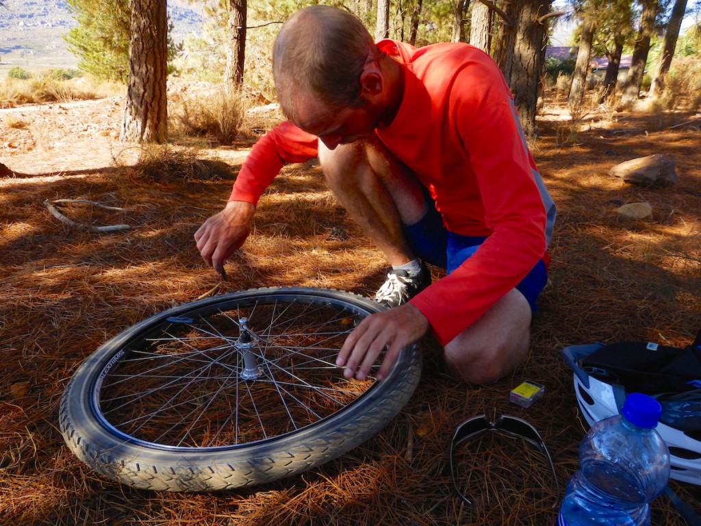 First Elliot's puncture!